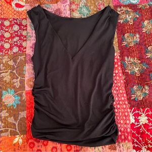 Zara Black Ruched Tank Top
